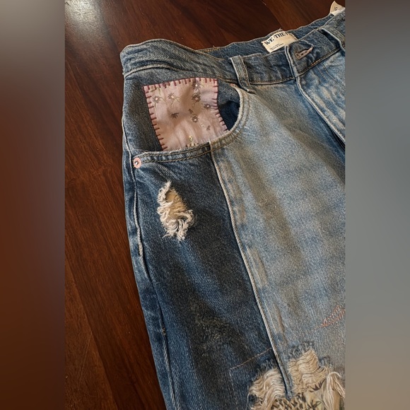 Free People Love Story Distressed Flare Jeans - Picture 6 of 16